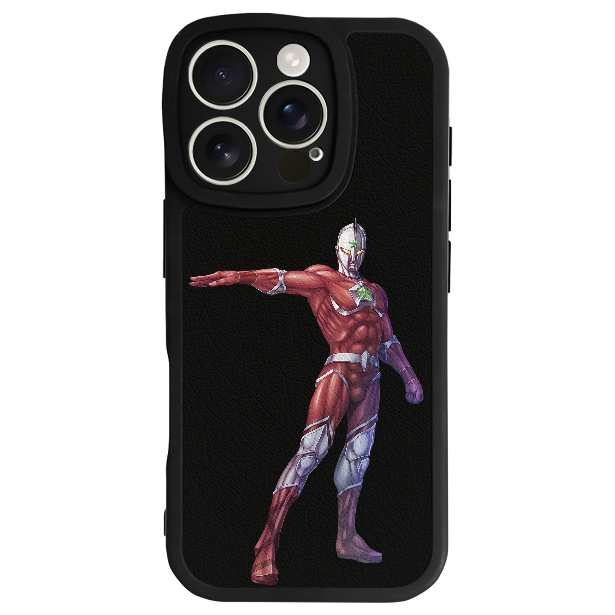 （画像用） ウルトラマン Ultraman 【iPhone 16シリーズ対応】シリコンスマホケース（レザー調） 材質：シリコン